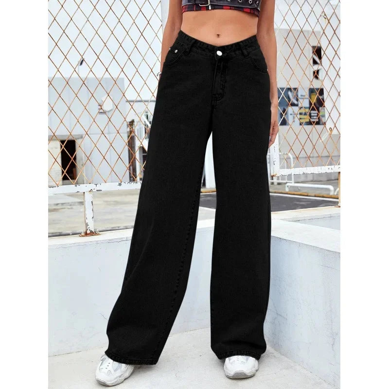 HushNBuy™ - High-Waist Wide Leg Denim