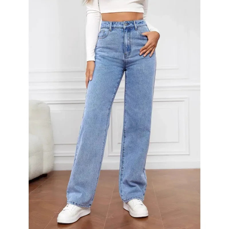 HushNBuy™ - High-Waist Wide Leg Denim