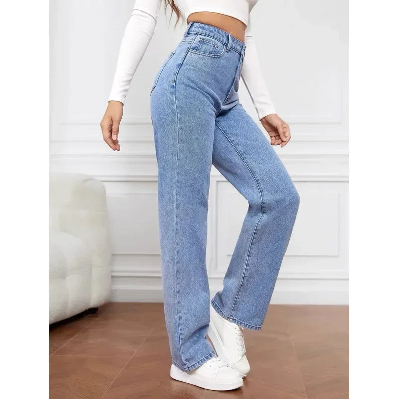 HushNBuy™ - High-Waist Wide Leg Denim